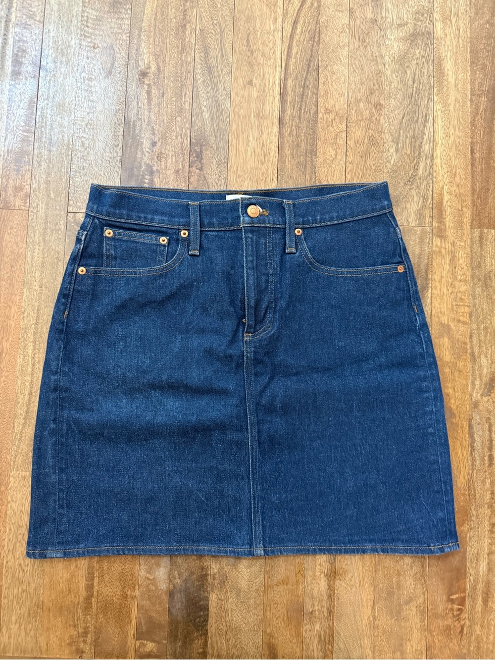 JCrew Dark Blue Denim Mini Skirt